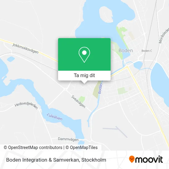 Boden Integration & Samverkan karta