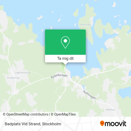 Badplats Vid Strand karta