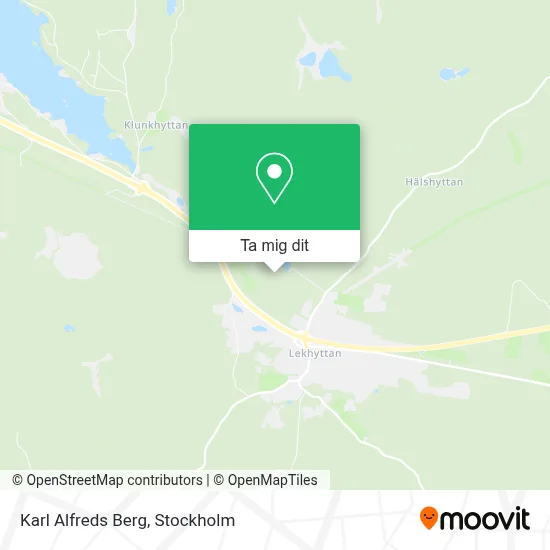 Karl Alfreds Berg karta