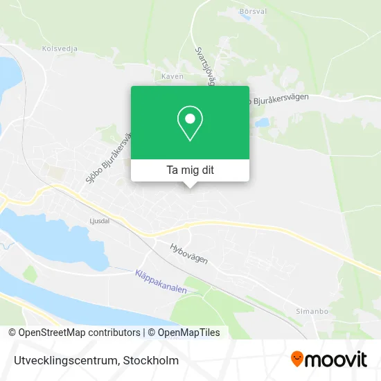 Utvecklingscentrum karta