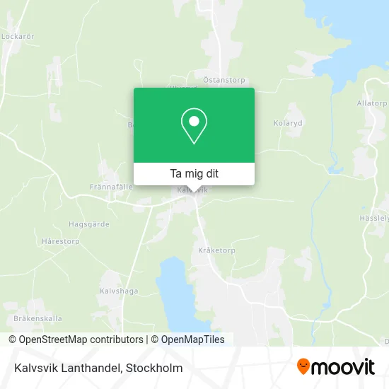 Kalvsvik Lanthandel karta
