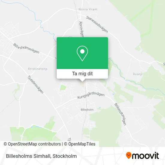 Billesholms Simhall karta