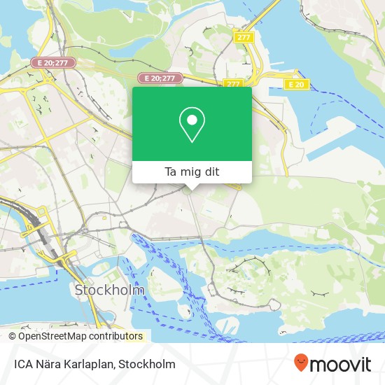 ICA Nära Karlaplan karta