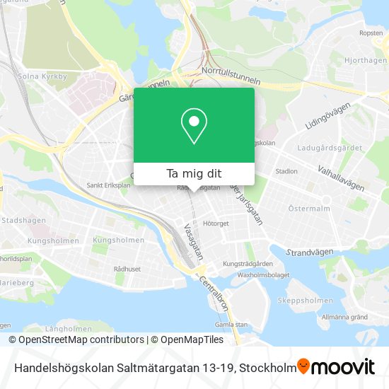 Handelshögskolan Saltmätargatan 13-19 karta