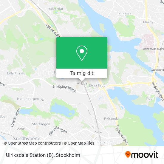 Ulriksdals Station (B) karta