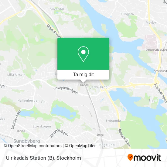 Ulriksdals Station (B) karta