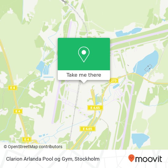 Clarion Arlanda Pool og Gym karta