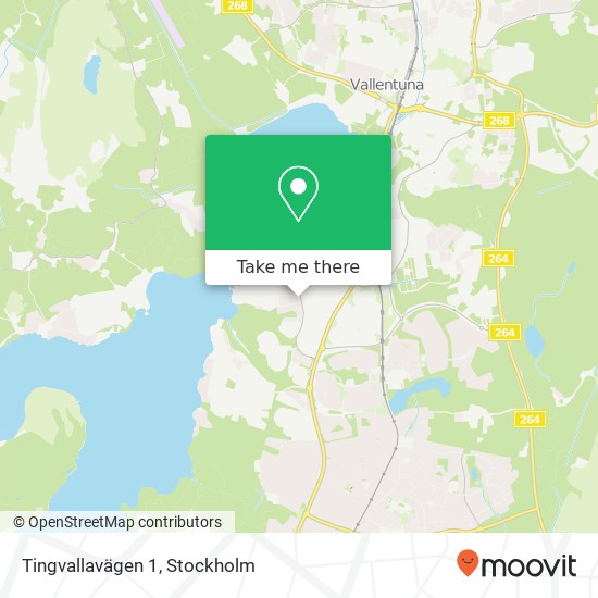 Tingvallavägen 1 karta