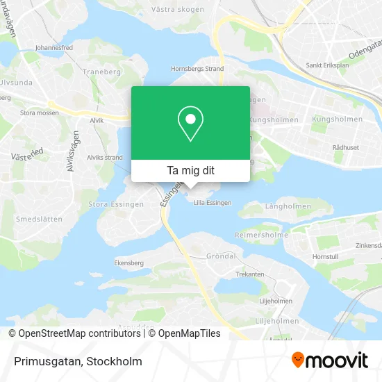 Primusgatan karta