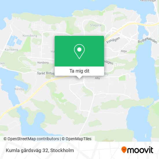 Kumla gårdsväg 32 karta