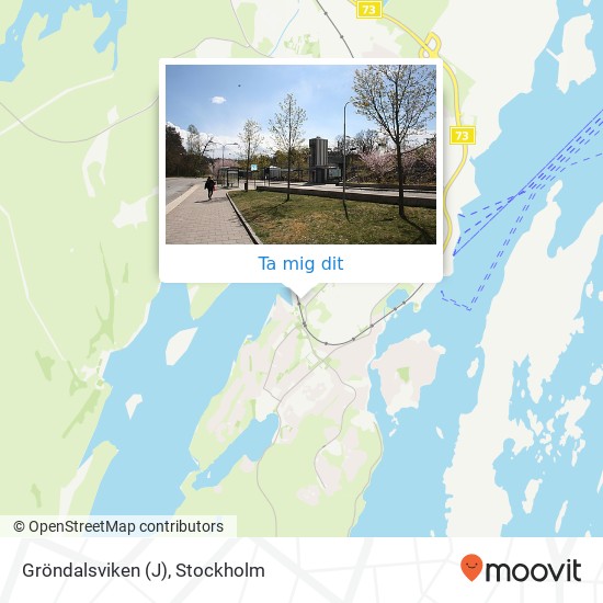 Gröndalsviken (J) karta