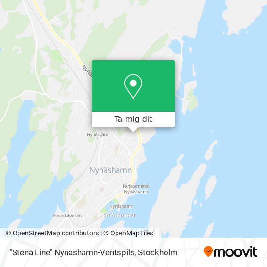"Stena Line" Nynäshamn-Ventspils karta