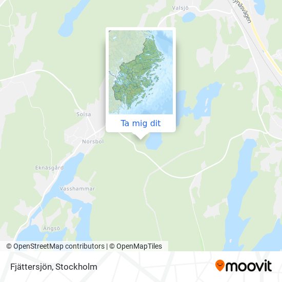 Fjättersjön karta