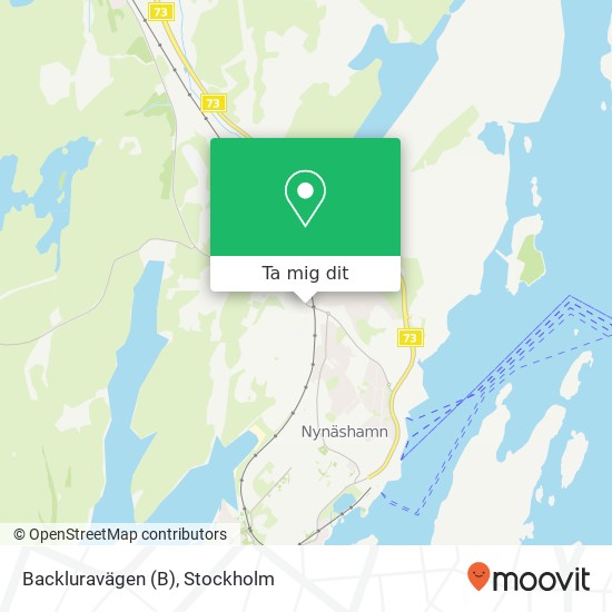 Backluravägen karta