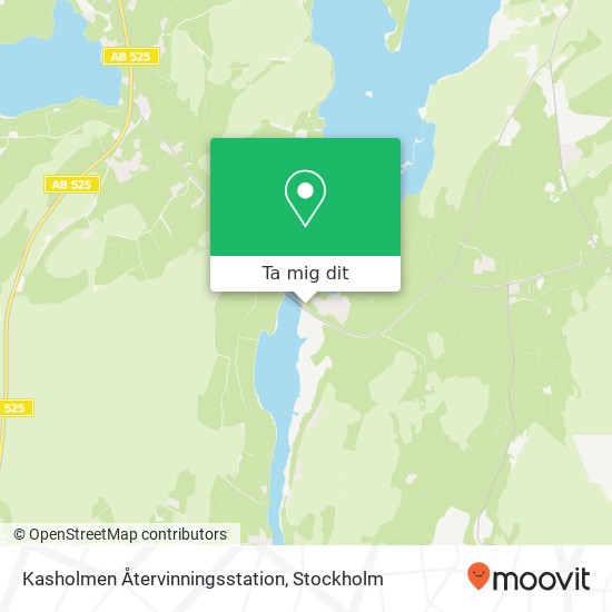 Kasholmen Återvinningsstation karta