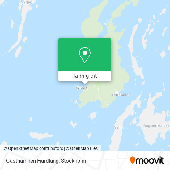 Gästhamnen Fjärdlång karta