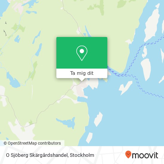 O Sjöberg Skärgårdshandel karta