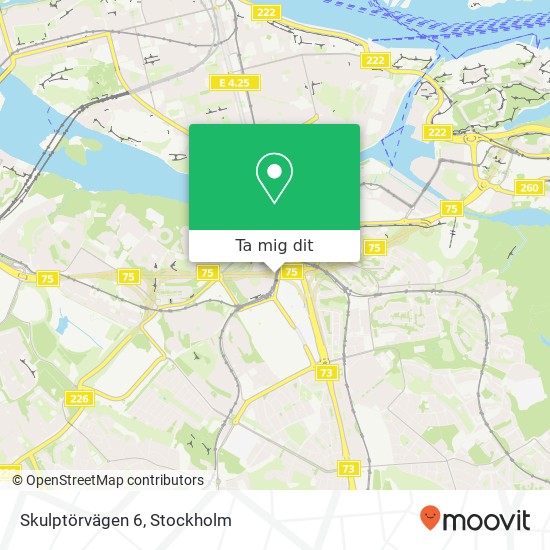 Skulptörvägen 6 karta