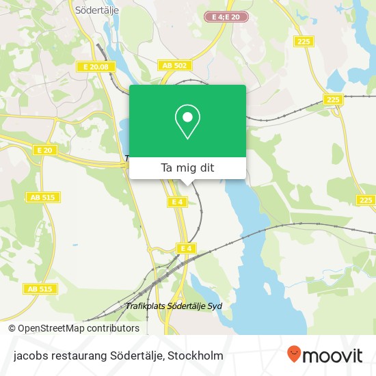 jacobs restaurang Södertälje karta