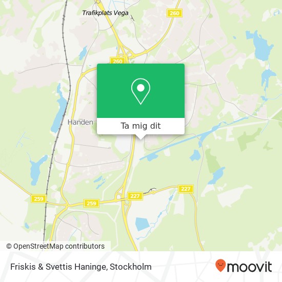 Friskis & Svettis Haninge karta