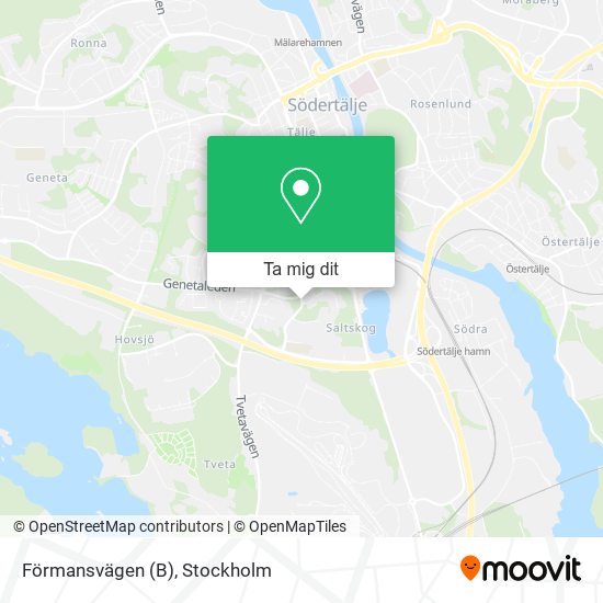 Förmansvägen (B) karta