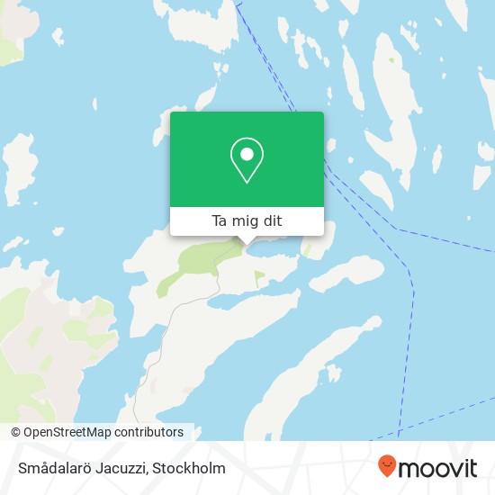 Smådalarö Jacuzzi karta