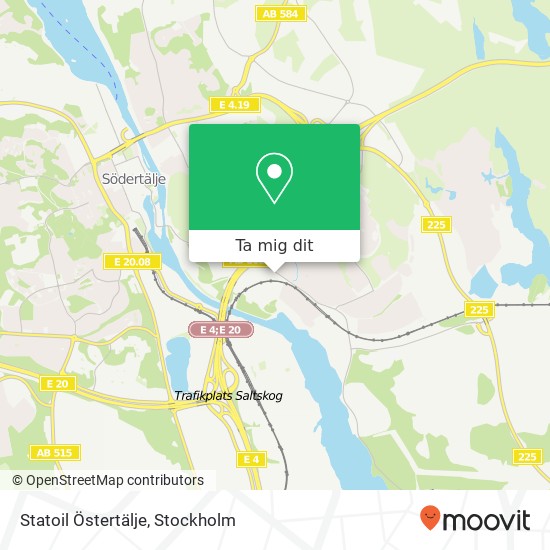 Statoil Östertälje karta
