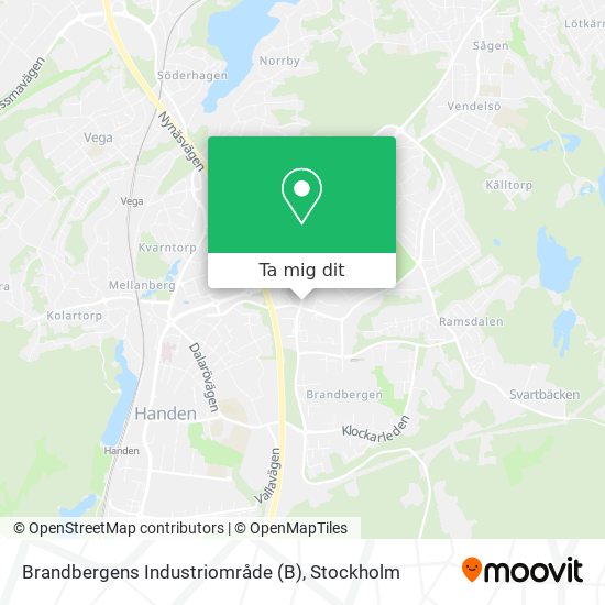 Brandbergens Industriområde karta