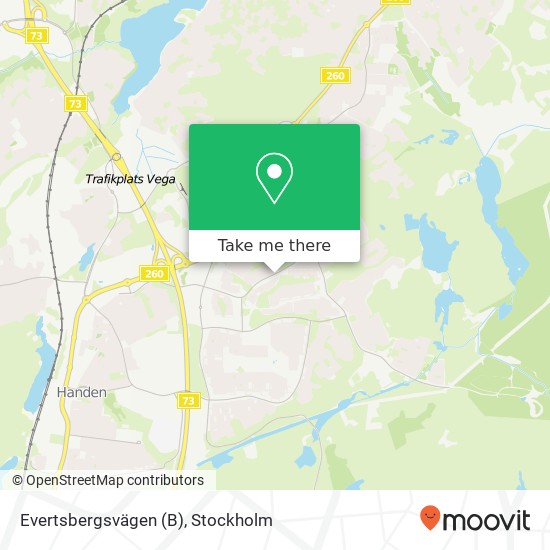 Evertsbergsvägen (B) karta