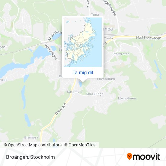 Broängen karta