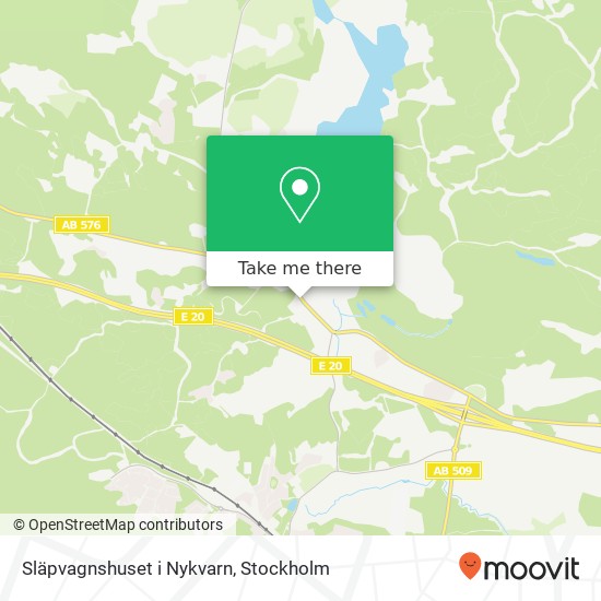 Släpvagnshuset i Nykvarn karta