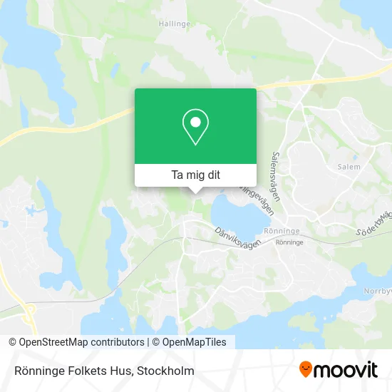 Rönninge Folkets Hus karta