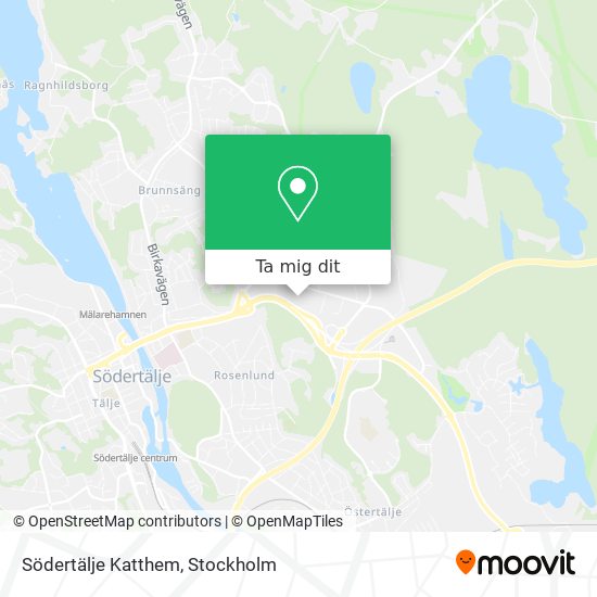 Södertälje Katthem karta