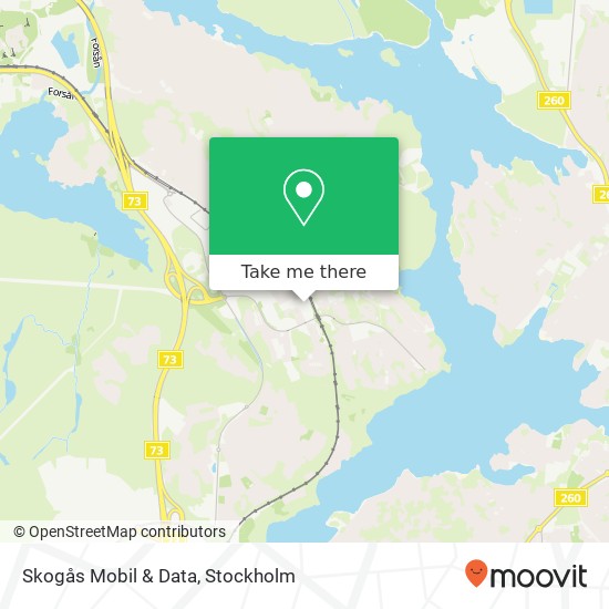Skogås Mobil & Data karta