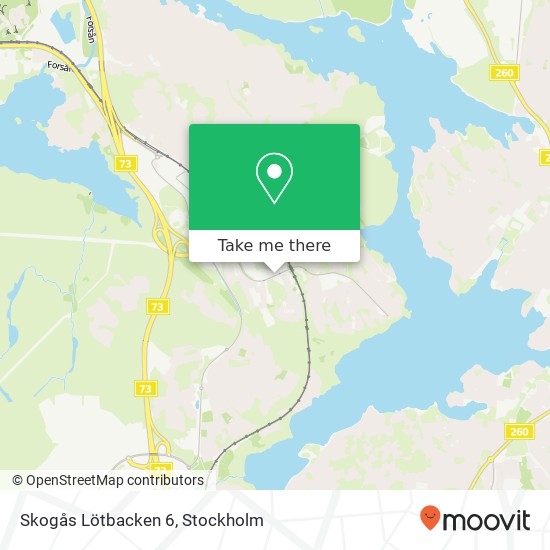 Skogås Lötbacken 6 karta