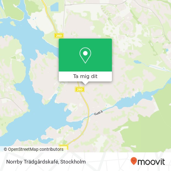 Norrby Trädgårdskafé karta