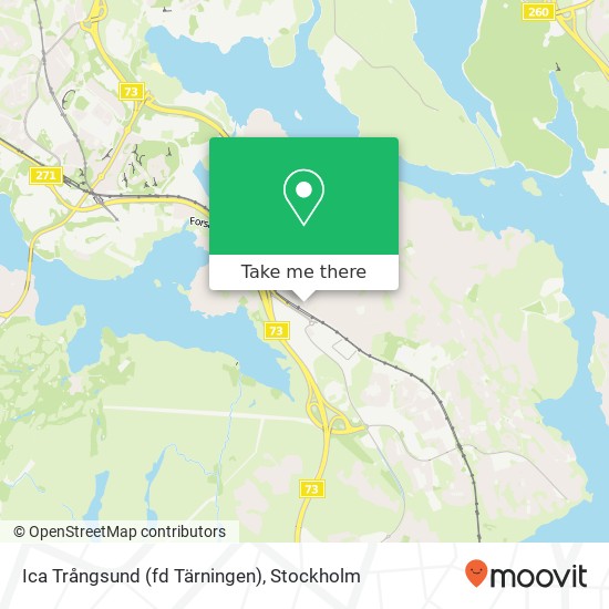 Ica Trångsund (fd Tärningen) karta