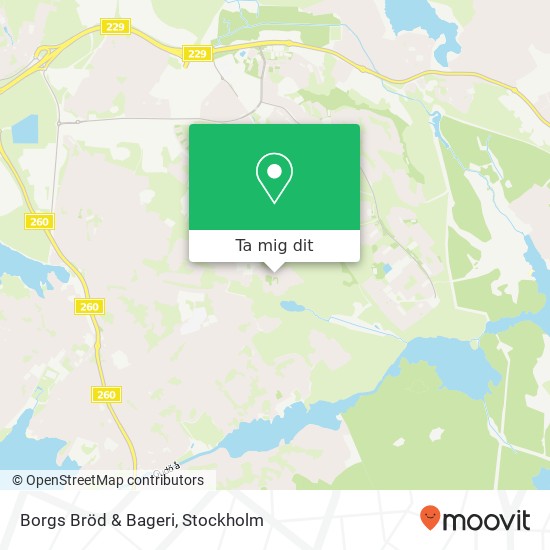 Borgs Bröd & Bageri karta