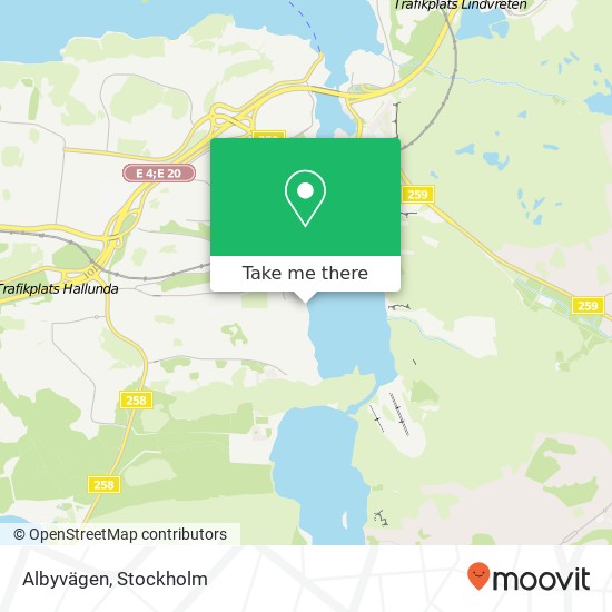 Albyvägen karta