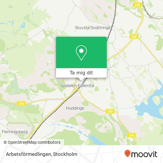 Arbetsförmedlingen karta