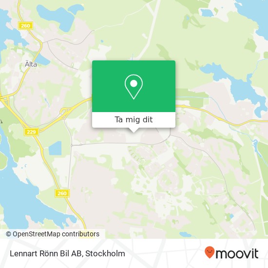 Lennart Rönn Bil AB karta