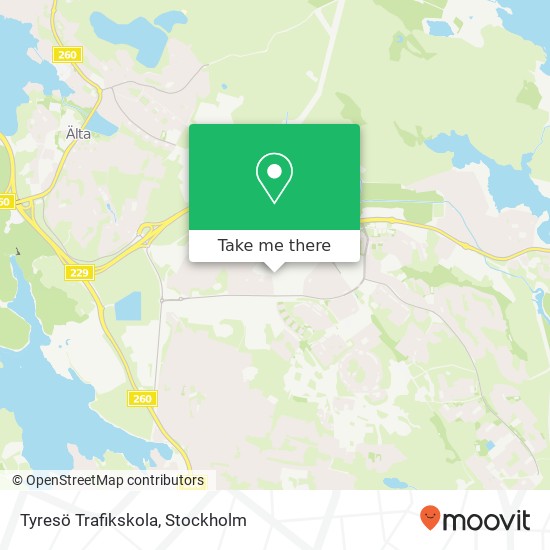 Tyresö Trafikskola karta