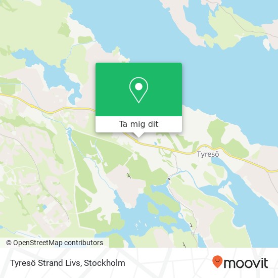 Tyresö Strand Livs karta