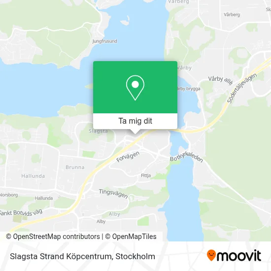 Slagsta Strand Köpcentrum karta