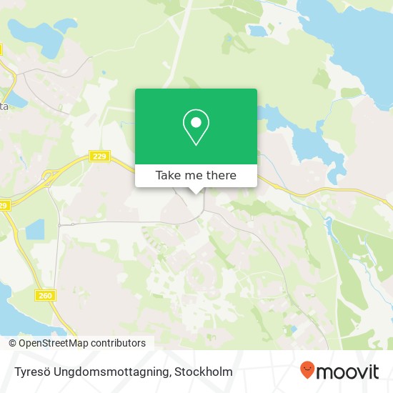 Tyresö Ungdomsmottagning karta