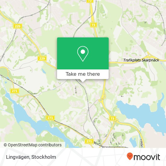 Lingvägen karta