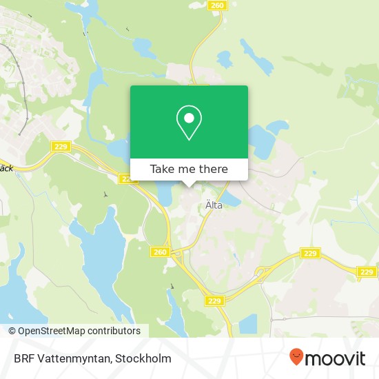 BRF Vattenmyntan karta