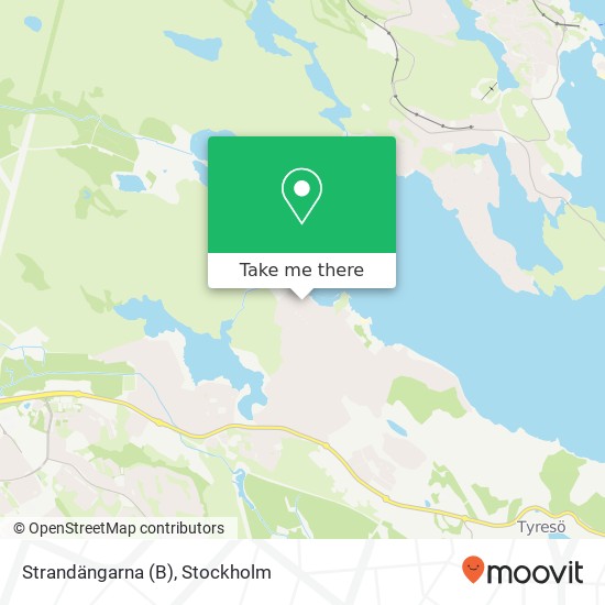 Strandängarna (B) karta