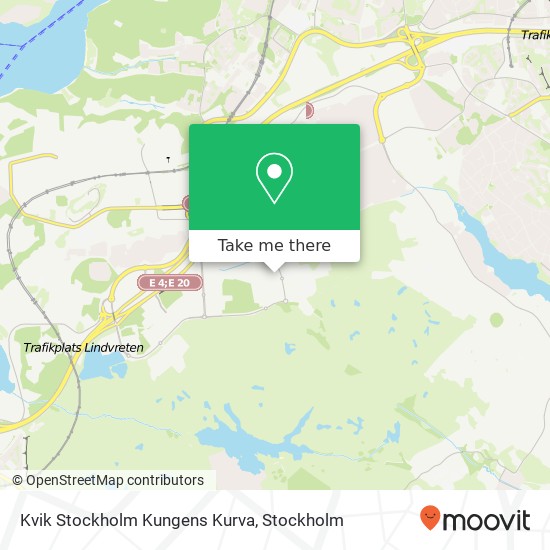 Kvik Stockholm Kungens Kurva karta