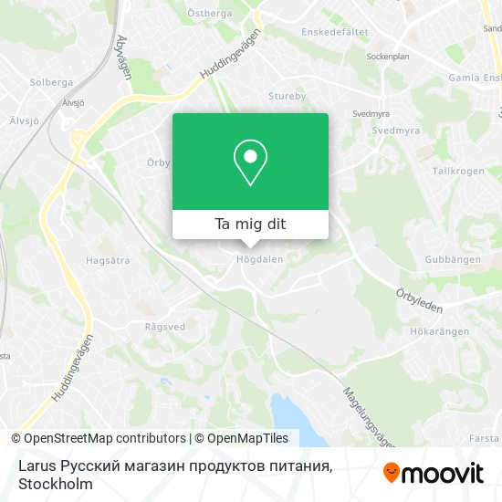 Larus Русский магазин продуктов питания karta